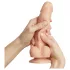 Strap-on-me M - dubbellaagse dildo met zuignap (huidskleur)
