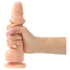 Strap-on-me M - dubbellaagse dildo met zuignap (huidskleur)