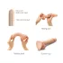 Strap-on-me M - dubbellaagse dildo met zuignap (huidskleur)