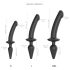 / Strap-on-me Switch Semi-Realistic S - 2-in-1 siliconen dildo (zwart)