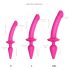 / Strap-on-me Switch Semi-Realistic L - 2in1 siliconen dildo (roze)