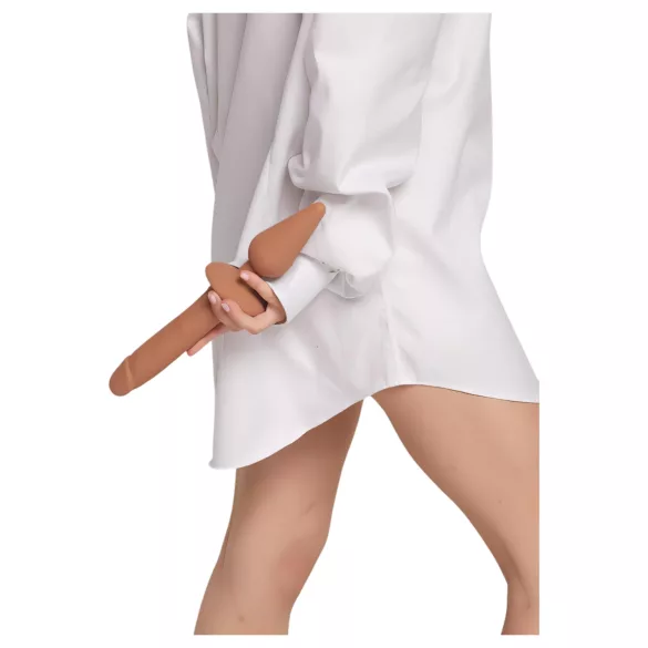 Strap-on-me Switch Realistic S - 2-in-1 siliconen dildo (natuurlijk)