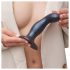 Strap-on-me Snaky M - gebogen anale dildo (blauw)