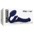 Strap-on-me S - opzetbare, luchthgolvende vibrator - (blauw)