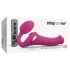 Strap-on-me - strap-on vibrator met luchtdrukstimulatie - siliconen - roze - M