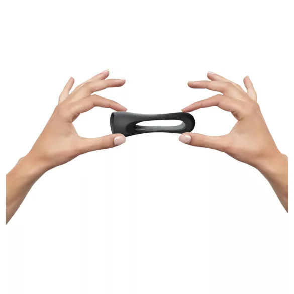 Love to Love Flux - penisring - siliconen - zwart
