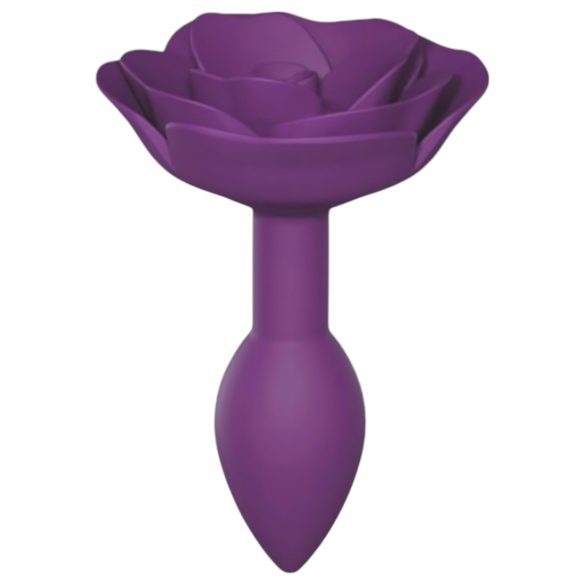 Love to Love Open Roses S - siliconen anale plug (paars)