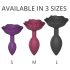 Love to Love Open Roses S - siliconen anale plug (paars)