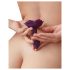 Love to Love Open Roses S - siliconen anale plug (paars)