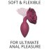 Love to Love Open Roses M - siliconen anale plug (rood)