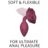 Love to Love Open Roses M - siliconen anaalplug (rood)