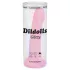 Dildolls Glitzy - zuignap siliconen dildo (roze)