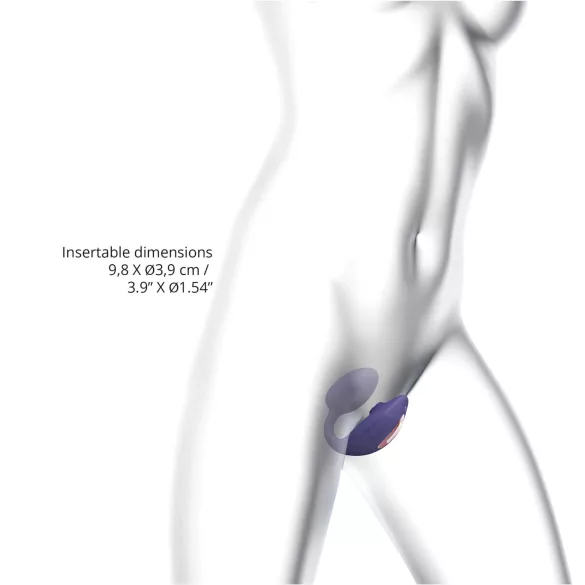 Love to Love Wonderlover - G-punt vibrator, clitorisstimulator (donkerpaars)