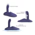 Love to Love GoFast - duw‑ en clitorisstimulerende vibrator met zuignap (blauw)