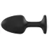 Dorcel Geisha Plug Diamond L - zwarte anaalplug met witte steen