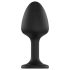 Dorcel Geisha Plug XL - Zwarte anale plug met witte diamant steen