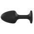 Dorcel Geisha Plug XL - Zwarte anale plug met witte diamant steen