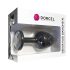 Dorcel Geisha Plug XL - Zwarte anale plug met witte diamant steen