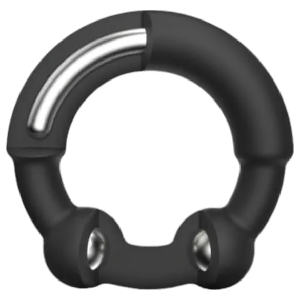 Dorcel - penisring met metalen inzet - zwart