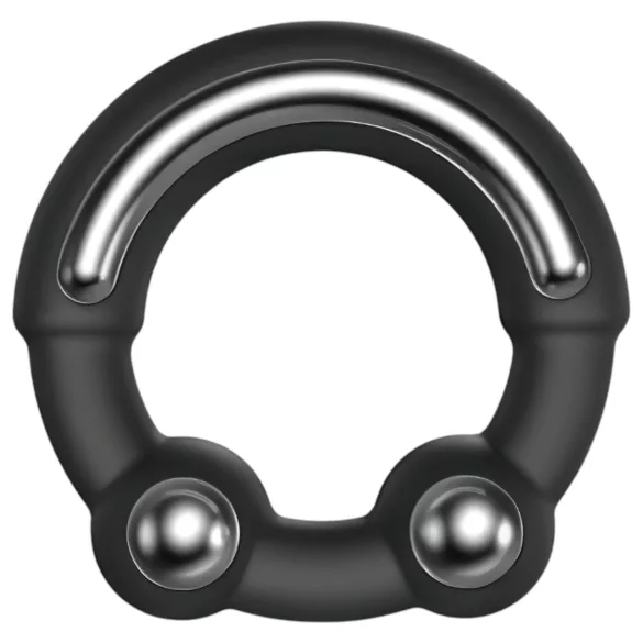 Dorcel - penisring met metalen inzet - zwart