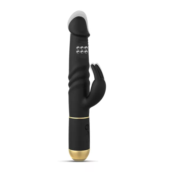 Dorcel - rabbit vibrator met stotende functie en clitorisstimulator - zwart