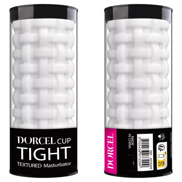 Dorcel Cup Tight - masturbator voor mannen met parelachtige structuur (wit)