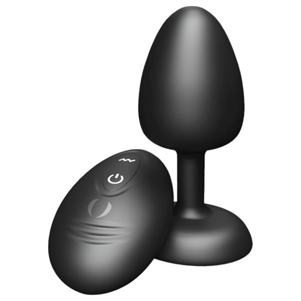 Dorcel - Anale vibrator met afstandsbediening en kogels - M (zwart)