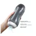 Dorcel Blowjoy Vibe - zuigende en vibrerende oplaadbare masturbator (grijs)