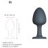 Dorcel Geisha Plug M - Zwarte Anale Kralen Plug
