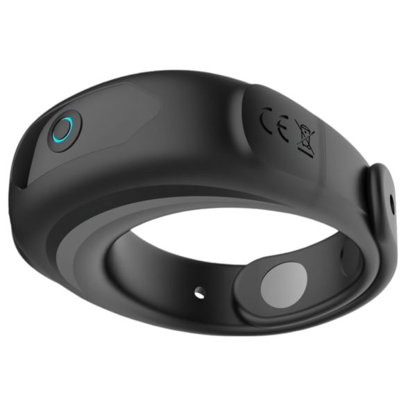 Funny Me - oplaadbare, verstelbare vibrerende penisring (zwart)