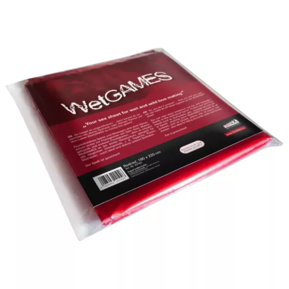 Joydivision WetGames - waterdicht sekslaken - rood - 180x220 cm