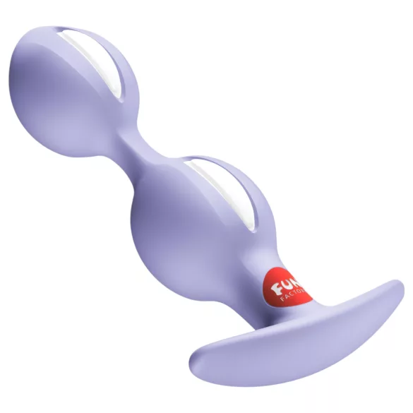 Fun Factory - anaal duo dildo - paar ballen - siliconen - paars