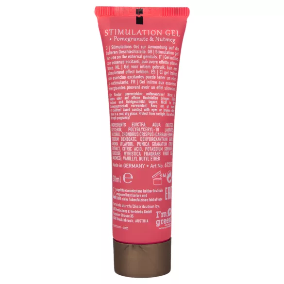 HOT Shiatsu - stimulerende crème voor vrouwen - granaatappel (30 ml)