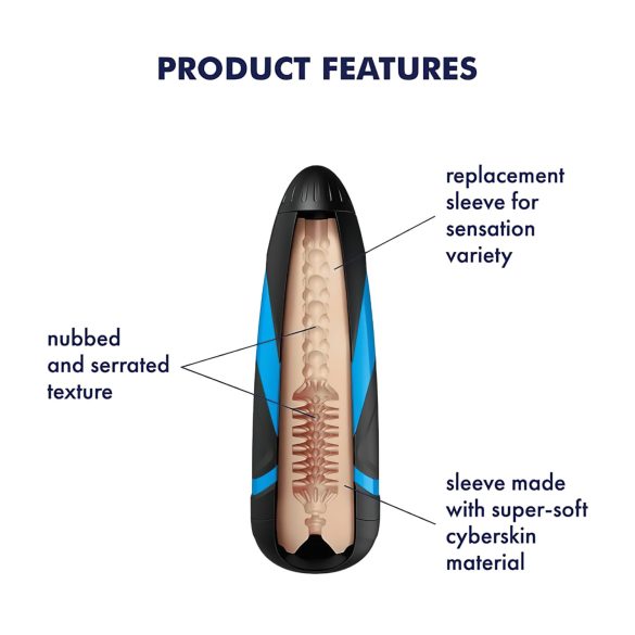 Satisfyer - masturbator sleeve - Tornado Bliss - siliconen inzetstuk