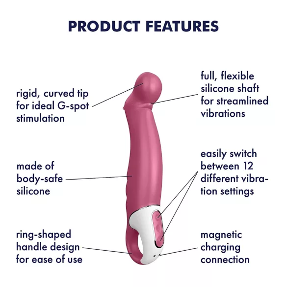 Satisfyer Petting Hippo - oplaadbare waterproof vibrator - siliconen roze