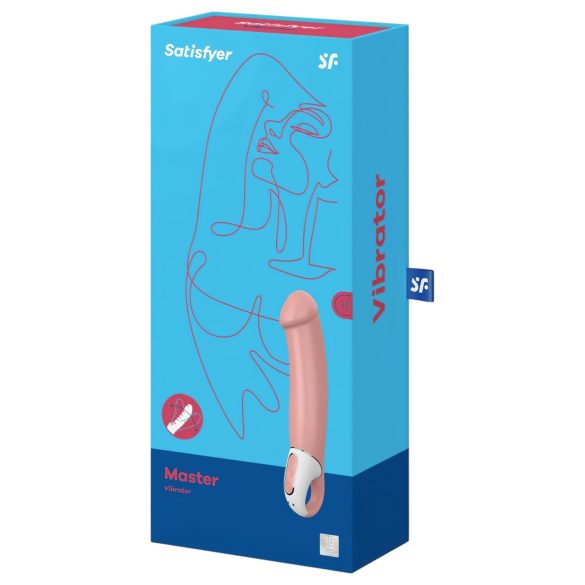 Satisfyer Master - waterdichte oplaadbare vibrator (natuurlijk)