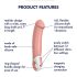 Satisfyer Master - waterdichte oplaadbare vibrator (natuurlijk)