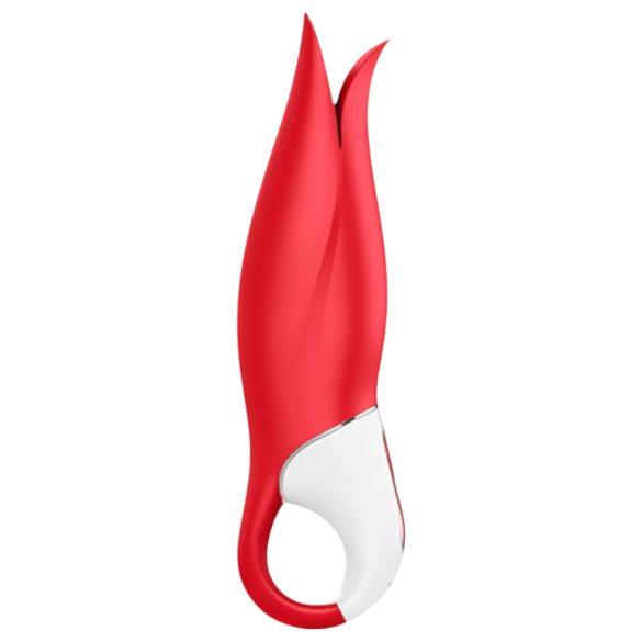 Satisfyer Power Flower - vibrator - oplaadbaar en waterdicht - rood