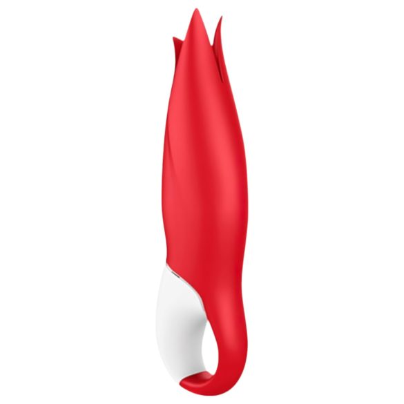 Satisfyer Power Flower - vibrator - oplaadbaar en waterdicht - rood