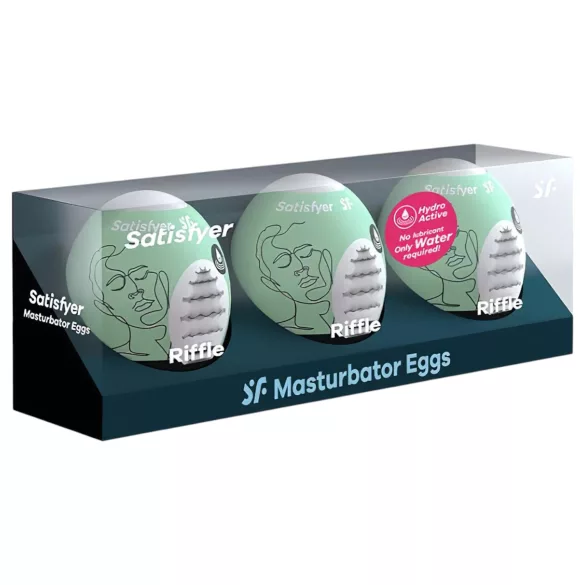 Satisfyer Egg Riffle - masturbatorei set - 3 stuks