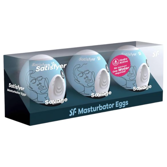 Satisfyer Egg Savage - masturbator eitjes set - 3 stuks