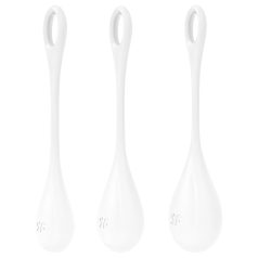 Satisfyer Yoni Power 1 - witte geishaballen set (3 stuks)