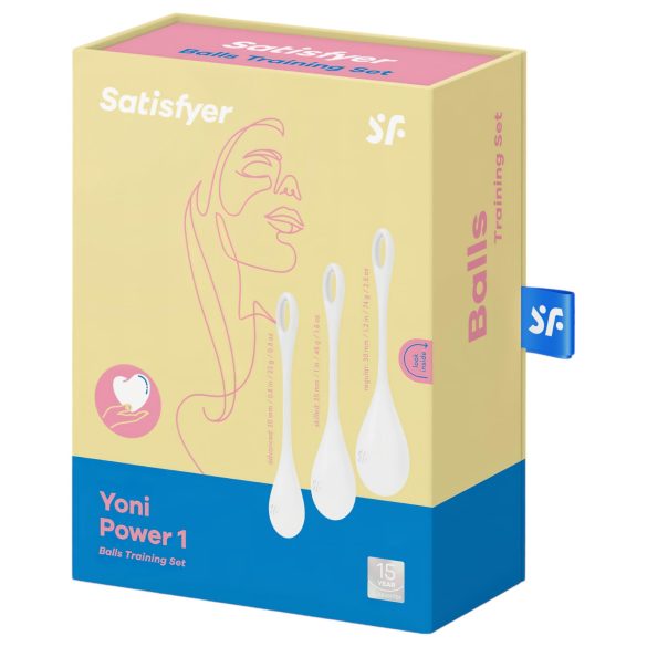 Satisfyer - yoni balletjes set - 3-delig - wit