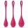 Satisfyer Yoni Power 1 - Kegelballen set - 3 stuks - rood