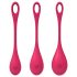 Satisfyer Yoni Power 1 - Kegelballen set - 3 stuks - rood
