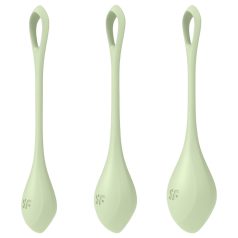 Satisfyer Yoni Power 2 - groene kegelset (3 stuks)