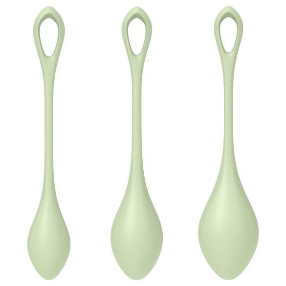 Satisfyer Yoni Power 2 - groene kegelset (3 stuks)