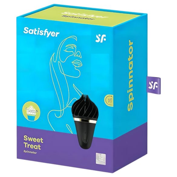 Satisfyer Sweet Treat - clitorisstimulator - oplaadbaar roterend - zwart