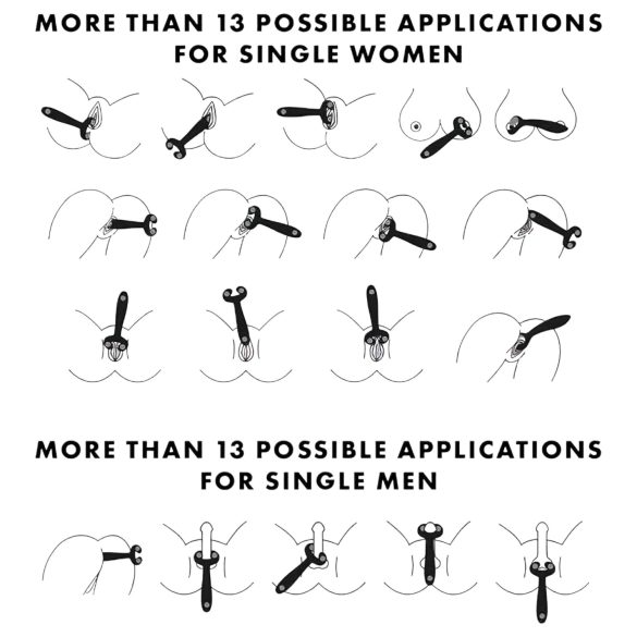 Satisfyer Endless Fun - oplaadbare waterdichte paren vibrator - blauw