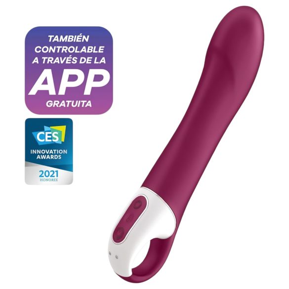 Satisfyer Big Heat - G-spot vibrator met verwarming - oplaadbaar - rood